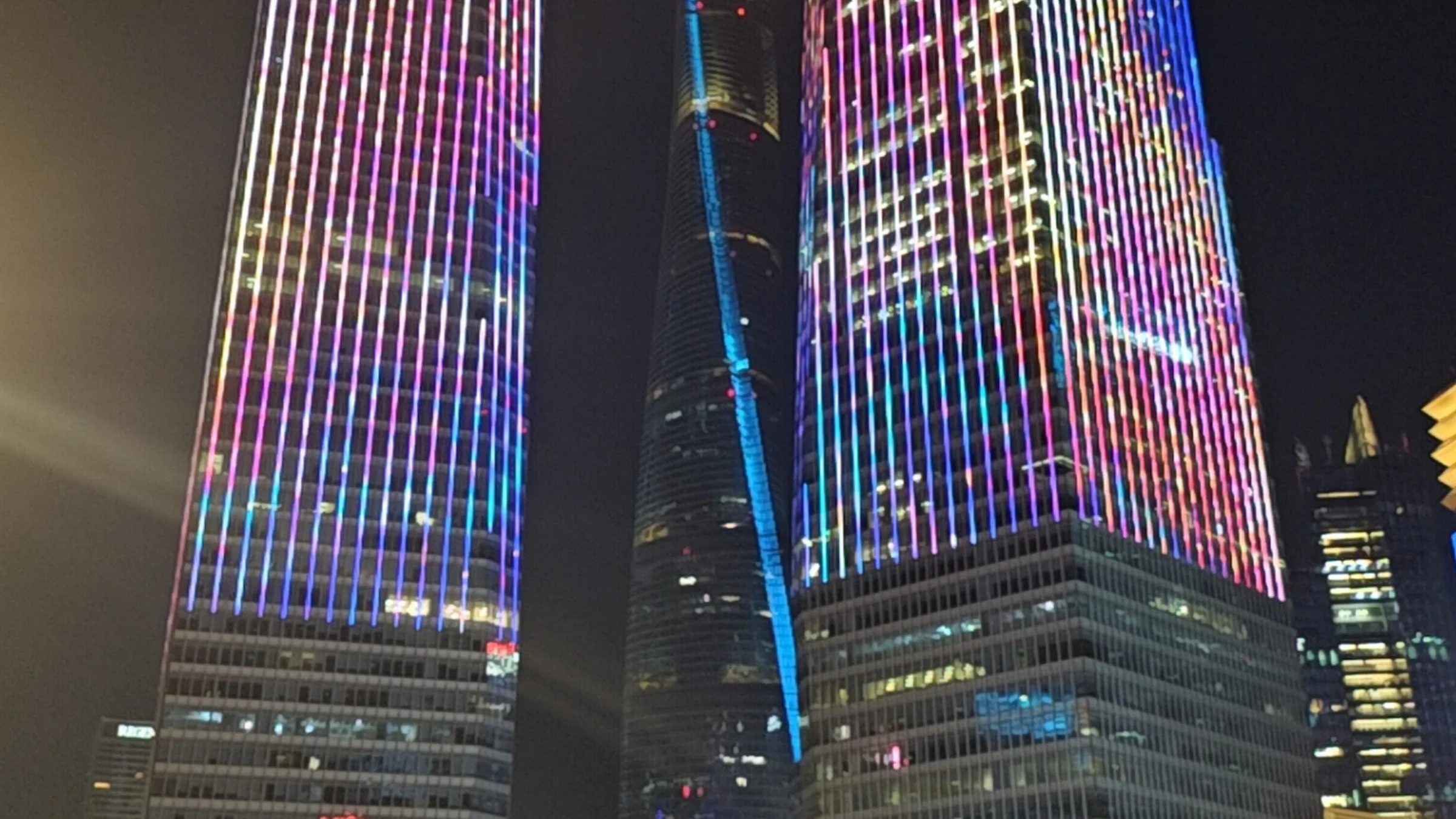 Shanghai IFC with Shanghai Tower from Lujiazui.